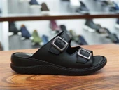 SİYAH HAKİKİ DERİ KADIN TERLİK thumbnail 1