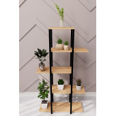 Eportatif Dekoratif 5 Raflı Metal Çiçeklik Saksı Standı Saksılık Çam 1307 - 1