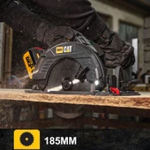 CAT DX53BC 18Volt 2.0Ah Li-ion 185mm Tek Akülü Kömürsüz Profesyonel Daire Testere - 10
