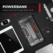 Lokithor JA2500 12V 2500Amp LiFePO4 Akıllı Akü Takviye + Pompa + Powerbank + Led Lamba thumbnail 4