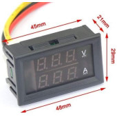 Dijital Volt-Ampermetre DC 0-100V 0-10A - 2