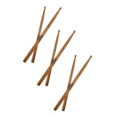 Midex OAK-110-5A-3X Ahşap Meşe Ağacı Bateri Baget Davul Bageti 5A Drumsticks (3 Çift) - 1