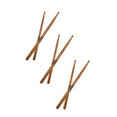Midex OAK-110-7A-3X Ahşap Meşe Ağacı Bateri Baget Davul Bageti 7A Drumsticks (3 Çift) - 1