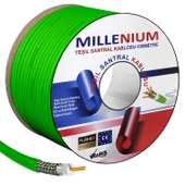 MILLENIUM Anten Kablosu Rg6 U4 100 Metre Yeşil - 1