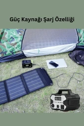 Taşınabilir Güneş Paneli Katlanabilir 30W 18V 1.66A PV Modülü Güç İstasyonu Üç Yüzlü Monokristal Güneş Pili thumbnail 4