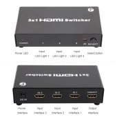 Vcom 3-1 Port 1.4V 3D Metal Hdmi Switch thumbnail 1