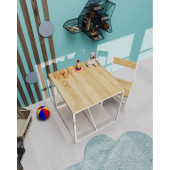 Eportatif Aktivite Masası Çocuk Etkinlik Oyun Çalışma Masa Ve Sandalye Çam - 2