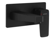 A4273836-Artema Root Square Ankastre Lavabo Bataryas - Sıva Üstüı - Mat Siyah - 1