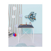 Eportatif Aktivite Masası Çocuk Etkinlik Oyun Çalışma Masa Ve Sandalye Füme - 4