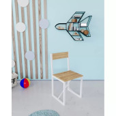 Eportatif çocuk etkinlik oyun çalışma sandalyesi çam - 1