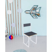 Eportatif Çocuk Etkinlik Oyun Çalışma Sandalyesi Füme - 1