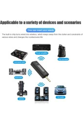 Amfi Ve Hoparlör Kablosuz Wireless Yaka Mikrofon Çiftli 3.5mm Jaklı Tak Çalıştır Telefon Araç Uyumlu - 8