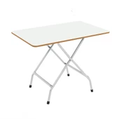 Eportatif 50x80 Beyaz Katlanır Masa Kırma Mutfak Masası 1118 - 3