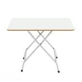 Eportatif 50x80 Beyaz  Katlanır Masa Kırma Mutfak Masası 1118 - 2