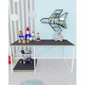 Eportatif çocuk çalışma masası ve 2 sandalyeli oyun etkinlik aktivite masası antrasit - 3