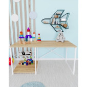 Eportatif Çalışma Masası Çocuk Etkinlik Oyun Aktivite Masası Çam - 1