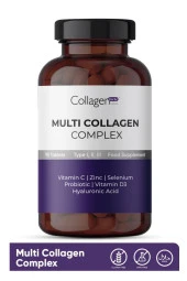 Multi Collagen Complex, Hyalüronik Asit, Çinko, Selenyum, Vitamin C-e-d3 & Probiyotik, 90 Tablet thumbnail 2