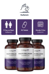 Multi Collagen Complex, Hyalüronik Asit, Çinko, Selenyum, Vitamin C-e-d3 & Probiyotik, 90 Tablet thumbnail 4
