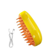 Pet Brush Buharlı Yumuşak Silikon Uçlu Kedi & Köpek Tüy Toplama Tarağı - 1