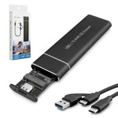 Ssd Kutusu Nvme M2 Type-c + Usb Chıp Jms583 Hadron Hdx-1768 - 1