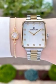 Daniel Klein DKISTE1107 Gold Gümüş Renk Hediye Paketli Kadın Kol Saati ve Bileklik - 3