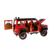 1:16 Ölçek Metal Model Suv Araba Çek Bırak Işıklı Sesli Kırmızı - 4