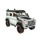 1:16 Ölçek Metal Model Suv Araba Çek Bırak Işıklı Sesli Beyaz - 1