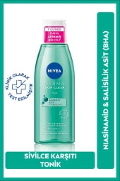 Nivea Derma Skin Clear Sivilce Karşıtı Niasinamid Ve Salisilik Asit (BHA) Tonik 200ml thumbnail 1