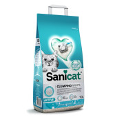 Sanicat clumping white 10lt marsilya sabun kokulu oksijen kontrollü topaklanan kedi kumu - 1