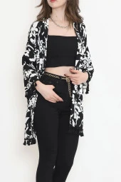 Desenli Kimono Beyazsiyah - 2492.555. - 3