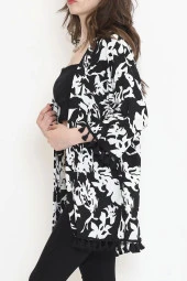 Desenli Kimono Beyazsiyah - 2492.555. - 5