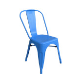 Tolix Kolsuz Metal Sandalye-Mavi - 1