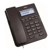 Karel TM145 Ekranlı Masaüstü Analog Telefon, Siyah - 1