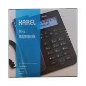 Karel TM145 Ekranlı Masaüstü Analog Telefon, Siyah - 2