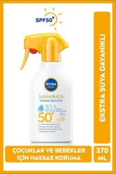 Nivea Baby Bebek ve Çocuklar İçin Güneş Spreyi 270ml, SPF50, Hassas Güneş Koruması, Ekstra Suya Dayanıklı - 3