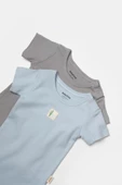 Bebek 2 Parça Kısa Kol Body, %50 Bambu - %50 Organik Pamuk, Bebek ve Yenidoğan Serisi - CSYB9017 - 7