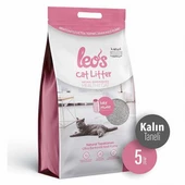 Leos Cat Litter Baby Powder Kokulu Kalın Taneli Kedi Kumu 5 Lt - 1