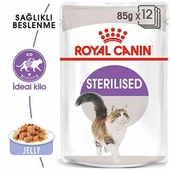 Royal Canin Sterilised Jelly Pouch Kısırlaştırılmış Kedi Konservesi 12 Adet 85 Gr thumbnail 2