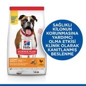 Hill’s SCIENCE PLAN Adult Light Medium Chicken Orta Irk Tavuklu Light Köpek Maması 14 Kg - 2