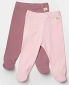 Bebek 2'li Patikli Pantolon, %50 Bambu - %50 Organik Pamuk, Bebek ve Yenidoğan Serisi - CSYB9027 - 2