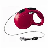 Flexi New Classic Otomatik İp Köpek Gezdirme Tasması Medium 5 Mt Kırmızı - 1