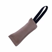 Doggie Deri Eğitim Köpek Isırma Yastığı Bej 6x20 Cm - 1