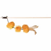 Trixie Peluş Pompom Top Valerianlı Kedi Olta Oyuncağı 40 Cm - 1