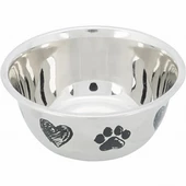 Trixie Paslanmaz Çelik Pati Desenli Köpek Mama Su Kabı 1 Lt 13 Cm - 1