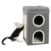 Trixie Kedi Tırmalama ve Oyun Evi 64 Cm Gri - 2