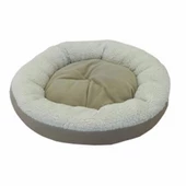 Bedspet Simit Kedi ve Küçük Irk Köpek Yatağı Bej - 1