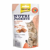 GimCat Nutripockets Somonlu ve Omega 3&6 Kedi Ödülü 60 Gr - 1