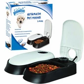 Pawise Zaman Ayarlı Otomatik Kedi ve Köpek Mama Kabı Çiftli 27x7x24 Cm - 1