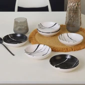 Keramika Keraart Mermer Halka Sosluk / Çerezlik 13 Cm 6 Adet 17950-51 - 2