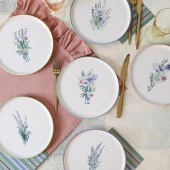 Keramika Elegant Blossoms Pasta Tabağı 22 Cm 6 Adet 21788-93 - 1